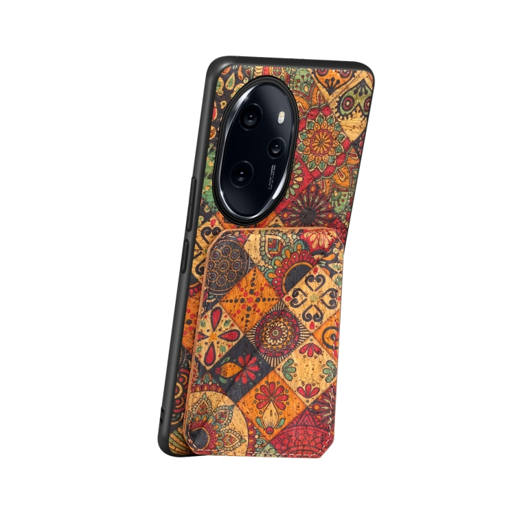 For Honor 100 Pro Dual Card Slot Holder Phone Case(Autumn Yellow)