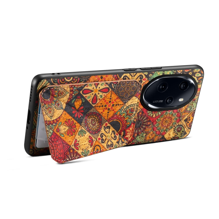 For Honor 100 Pro Dual Card Slot Holder Phone Case(Autumn Yellow)