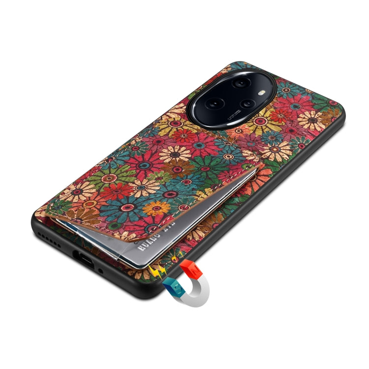 For Honor 100 Pro Dual Card Slot Holder Phone Case(Spring Green)