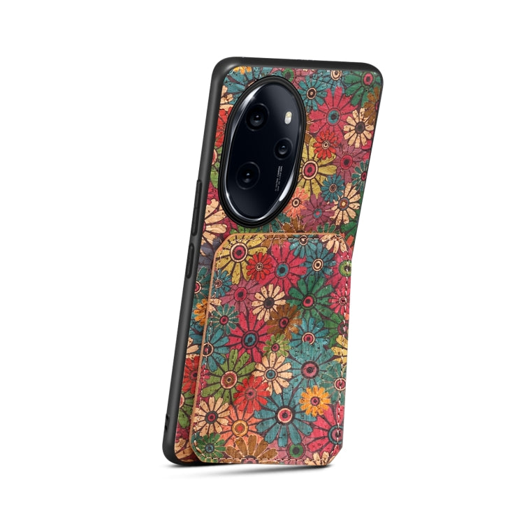 For Honor 100 Pro Dual Card Slot Holder Phone Case(Spring Green)