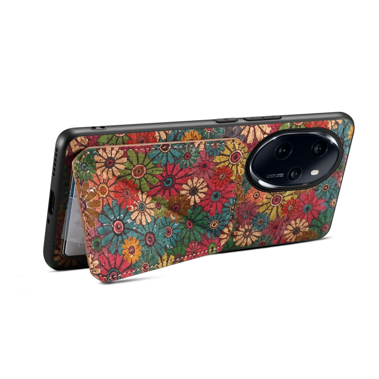 For Honor 100 Pro Dual Card Slot Holder Phone Case(Spring Green)