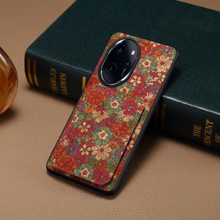 For Honor 100 Pro Dual Card Slot Holder Phone Case(Summer Red)