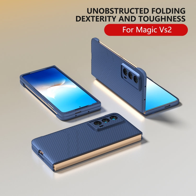 For Honor Magic Vs2 PC Frosted Texture Diamond Paint Shockproof Phone Case(Dark Blue)