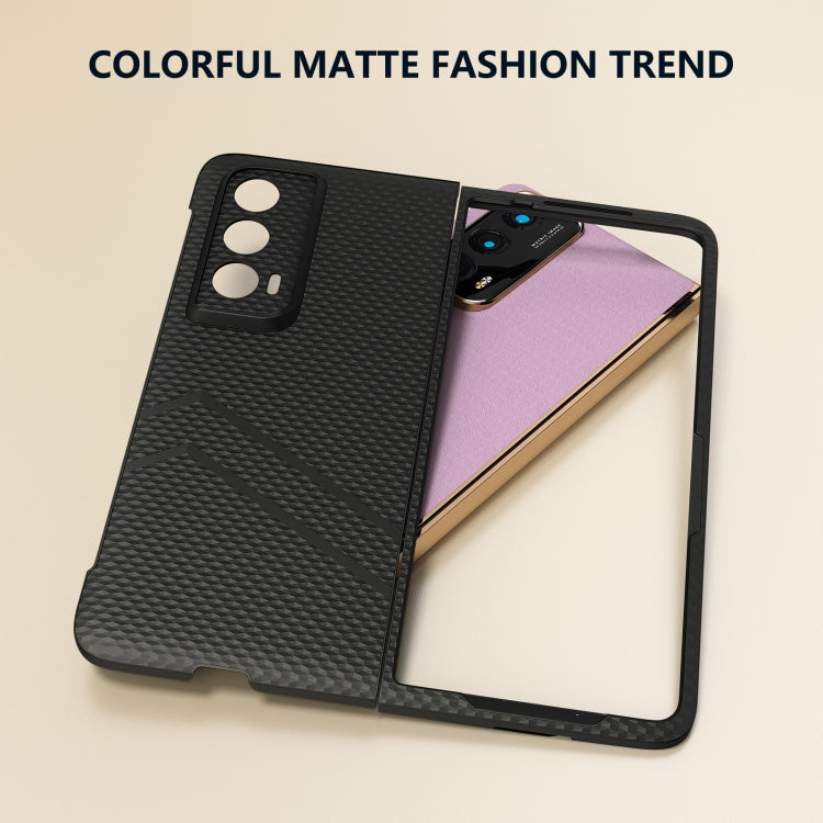 For Honor Magic Vs2 PC Frosted Texture Diamond Paint Shockproof Phone Case(Black)