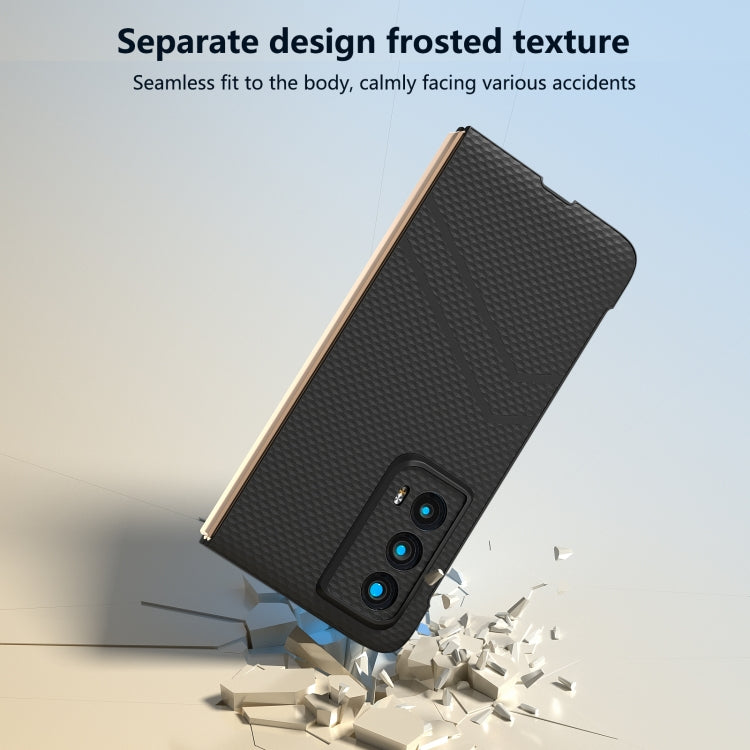 For Honor Magic Vs2 PC Frosted Texture Diamond Paint Shockproof Phone Case(Black)