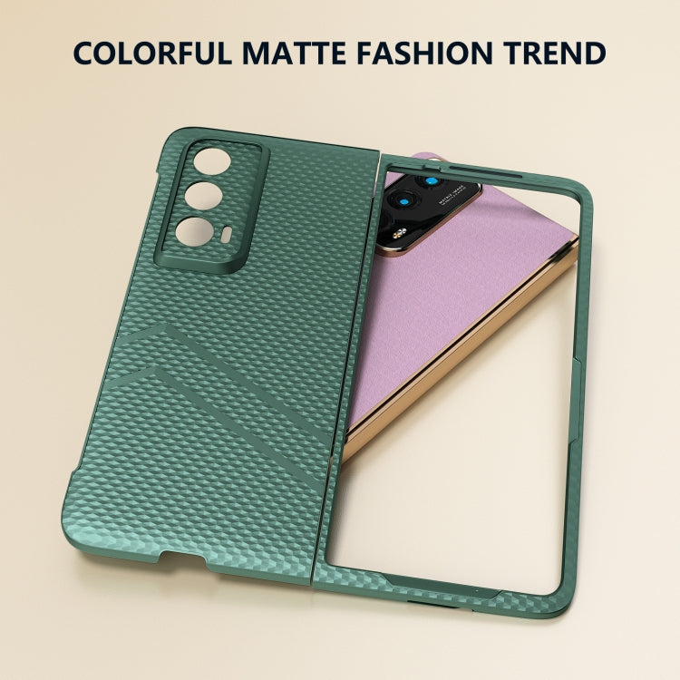 For Honor Magic Vs2 PC Frosted Texture Diamond Paint Shockproof Phone Case(Dark Green)