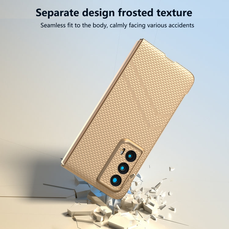 For Honor Magic Vs2 PC Frosted Texture Diamond Paint Shockproof Phone Case(Gold)