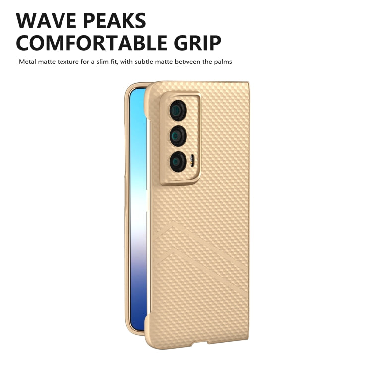 For Honor Magic Vs2 PC Frosted Texture Diamond Paint Shockproof Phone Case(Gold)