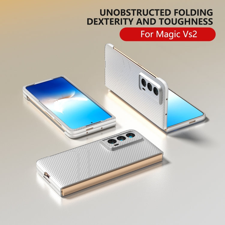 For Honor Magic Vs2 PC Frosted Texture Diamond Paint Shockproof Phone Case(Silver)