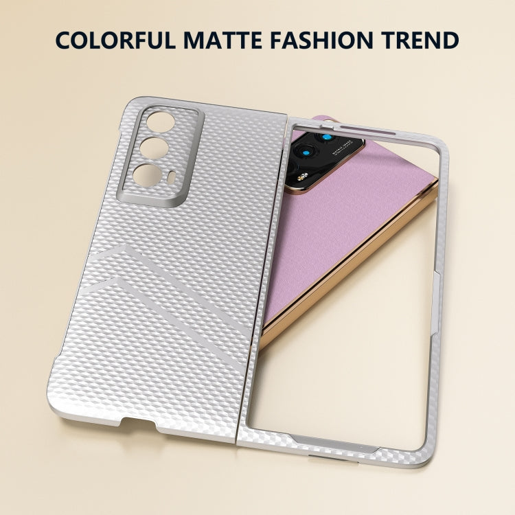 For Honor Magic Vs2 PC Frosted Texture Diamond Paint Shockproof Phone Case(Silver)