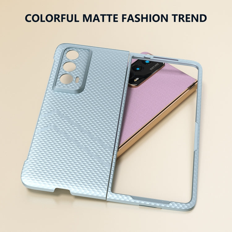 For Honor Magic Vs2 PC Frosted Texture Diamond Paint Shockproof Phone Case(Ice Blue)