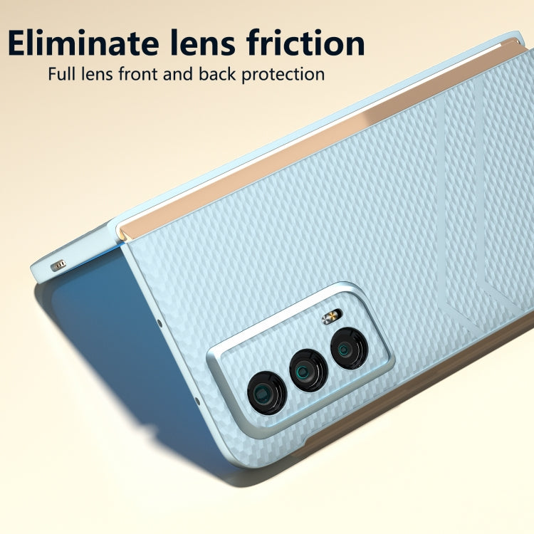 For Honor Magic Vs2 PC Frosted Texture Diamond Paint Shockproof Phone Case(Ice Blue)