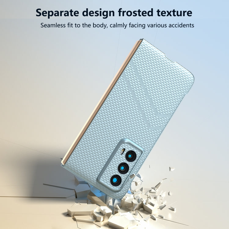 For Honor Magic Vs2 PC Frosted Texture Diamond Paint Shockproof Phone Case(Ice Blue)