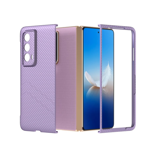 For Honor Magic Vs2 PC Frosted Texture Diamond Paint Shockproof Phone Case(Purple)