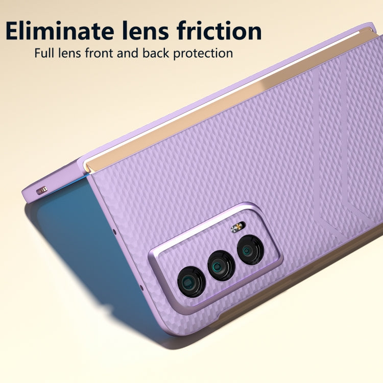 For Honor Magic Vs2 PC Frosted Texture Diamond Paint Shockproof Phone Case(Purple)