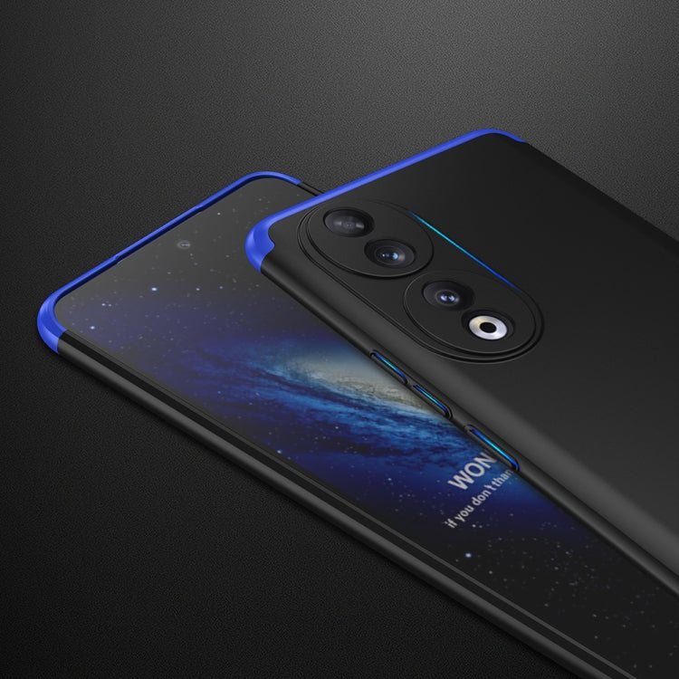 For Honor 90 5G GKK Three Stage Splicing Full Coverage PC Phone Case(Black Blue)