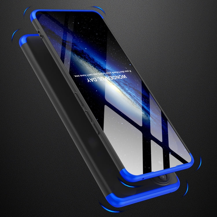 For Honor 90 5G GKK Three Stage Splicing Full Coverage PC Phone Case(Black Blue)