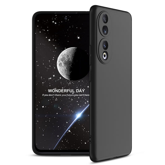 For Honor 90 5G GKK Three Stage Splicing Full Coverage PC Phone Case(Black)