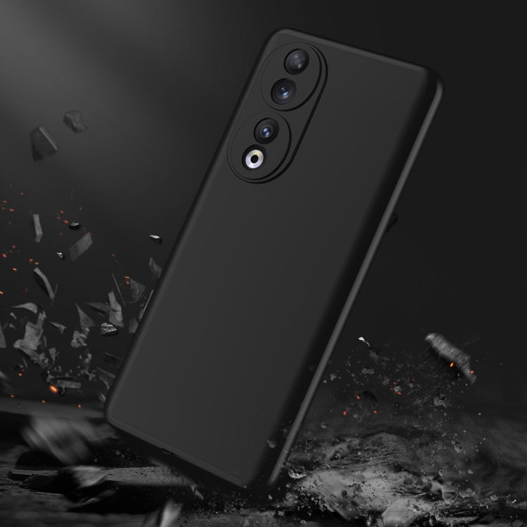 For Honor 90 5G GKK Three Stage Splicing Full Coverage PC Phone Case(Black)