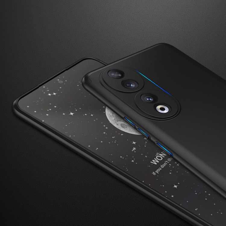 For Honor 90 5G GKK Three Stage Splicing Full Coverage PC Phone Case(Black)