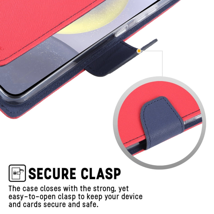 For Samsung Galaxy S24 5G GOOSPERY FANCY DIARY Cross Texture Leather Phone Case(Purple)
