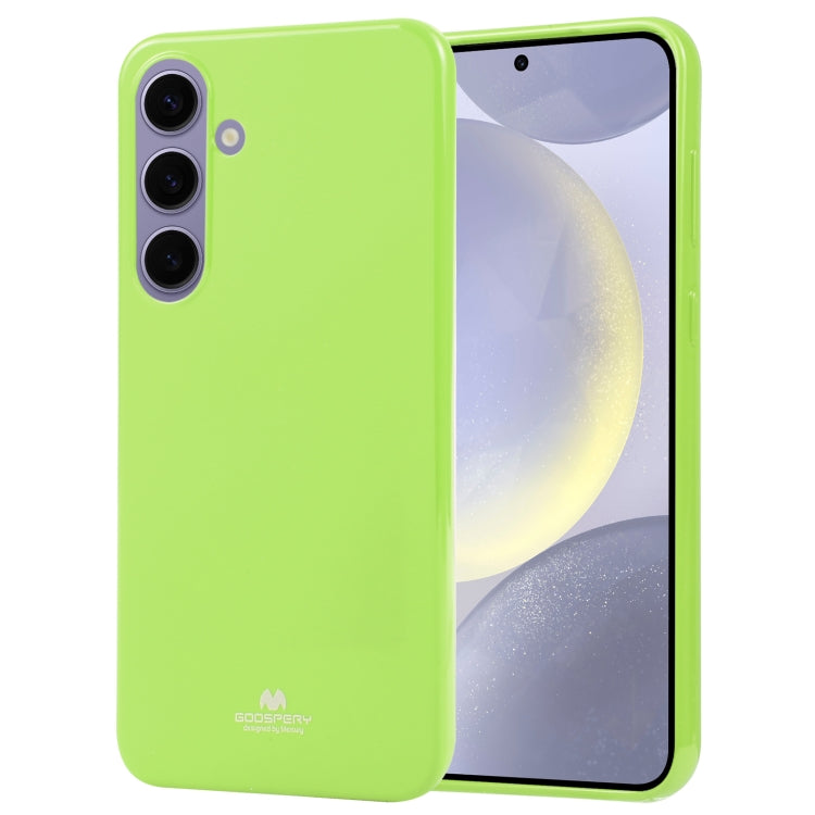 For Samsung Galaxy S24 5G GOOSPERY PEARL JELLY Shockproof TPU Phone Case(Fluorescent Green)