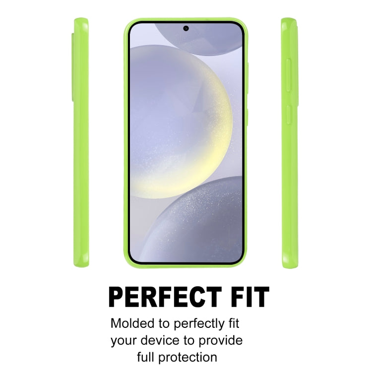 For Samsung Galaxy S24 5G GOOSPERY PEARL JELLY Shockproof TPU Phone Case(Fluorescent Green)