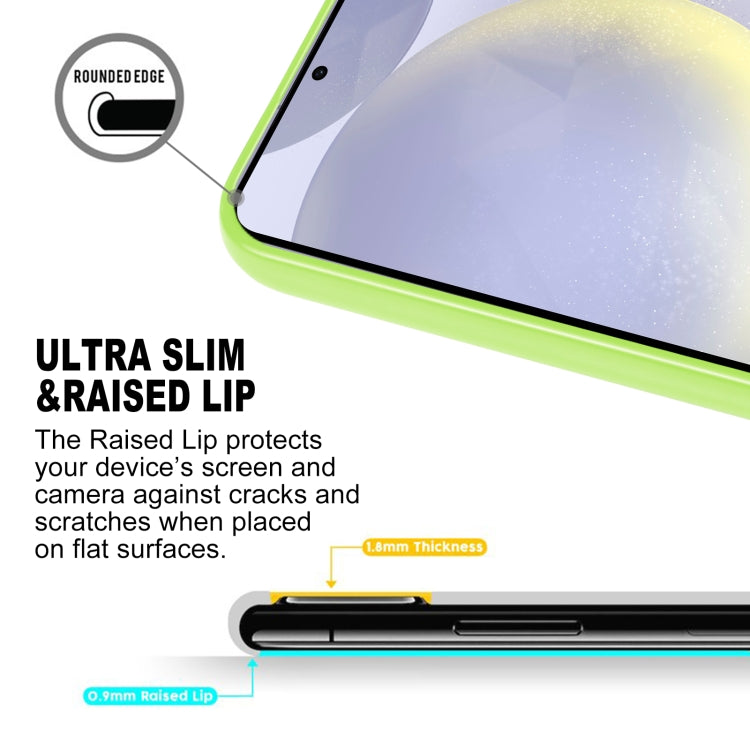 For Samsung Galaxy S24 5G GOOSPERY PEARL JELLY Shockproof TPU Phone Case(Fluorescent Green)