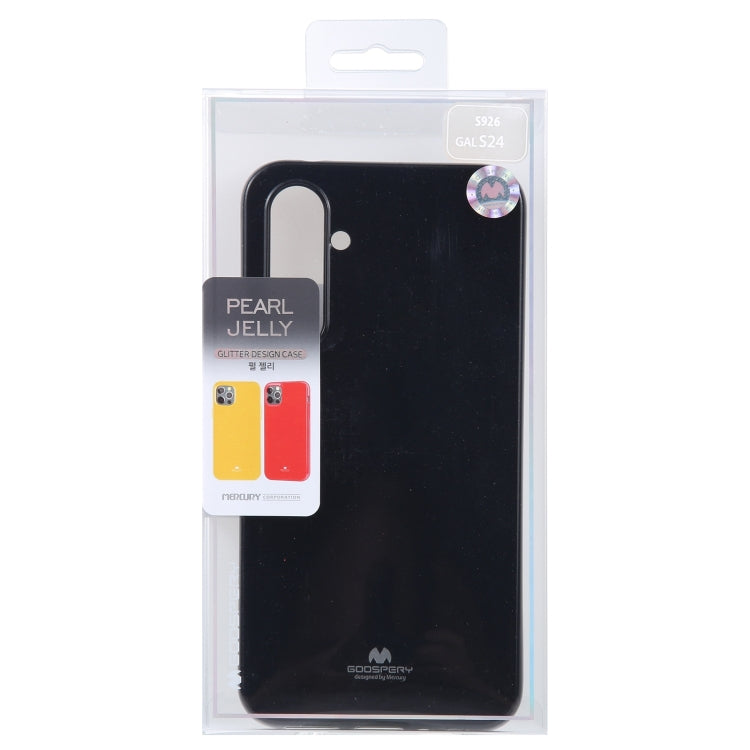 For Samsung Galaxy S24 5G GOOSPERY PEARL JELLY Shockproof TPU Phone Case(Black)