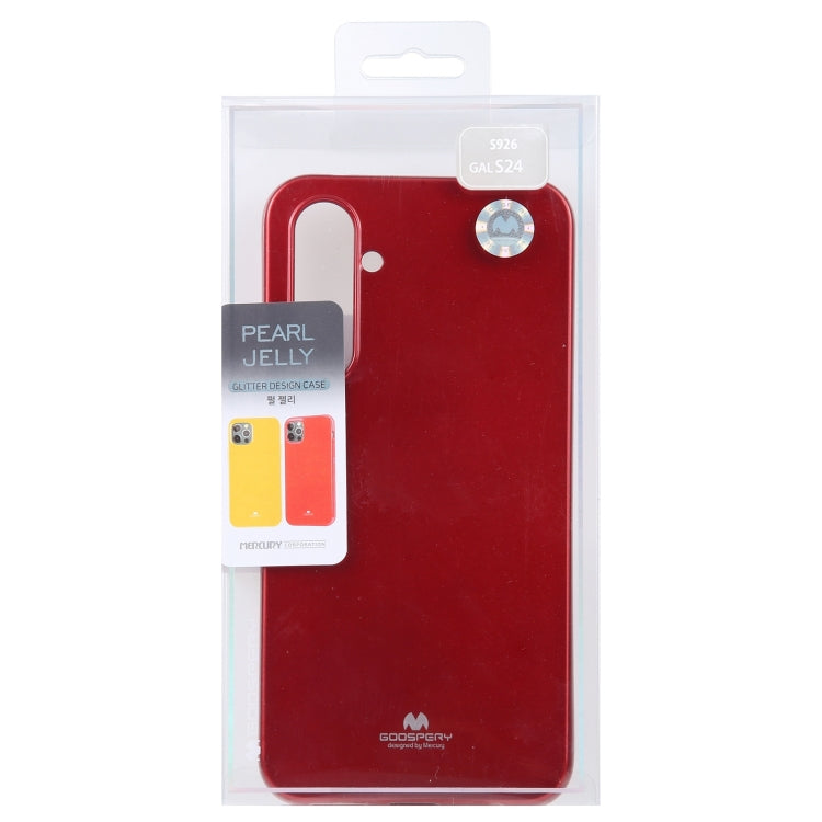 For Samsung Galaxy S24 5G GOOSPERY PEARL JELLY Shockproof TPU Phone Case(Red)