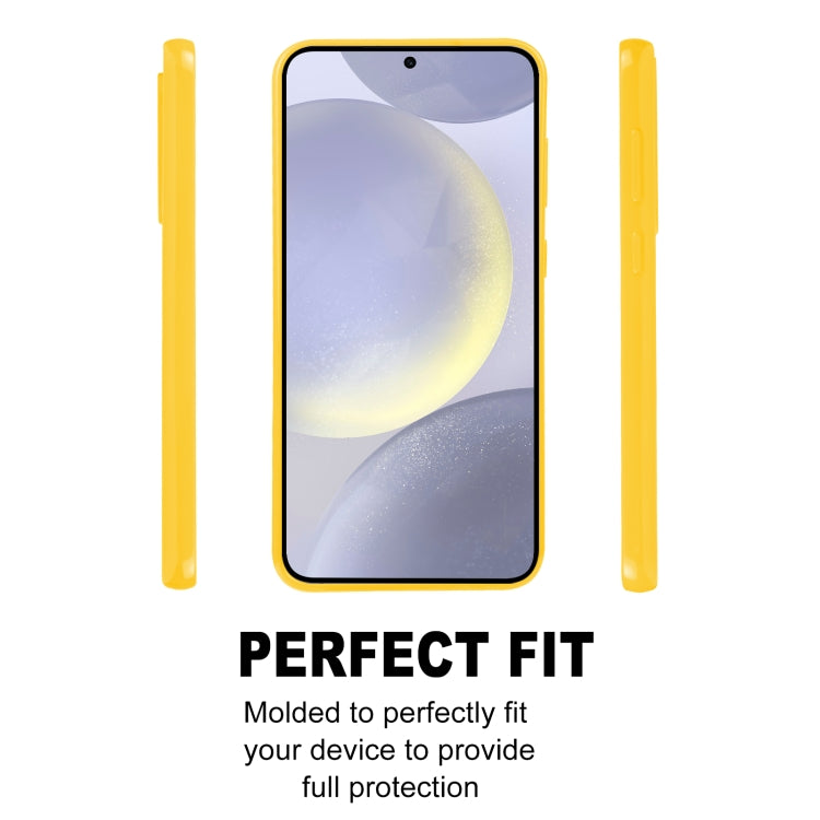 For Samsung Galaxy S24 5G GOOSPERY PEARL JELLY Shockproof TPU Phone Case(Yellow)