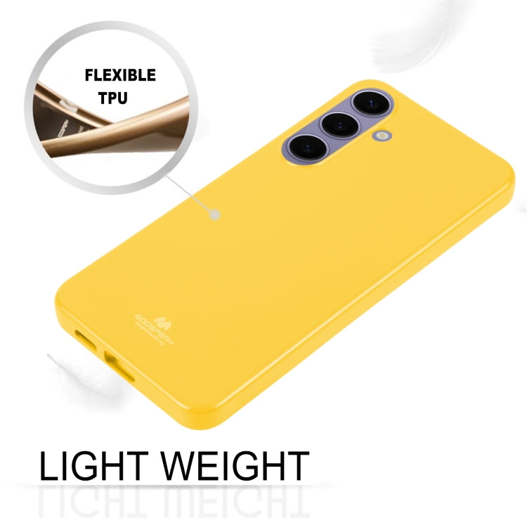 For Samsung Galaxy S24 5G GOOSPERY PEARL JELLY Shockproof TPU Phone Case(Yellow)