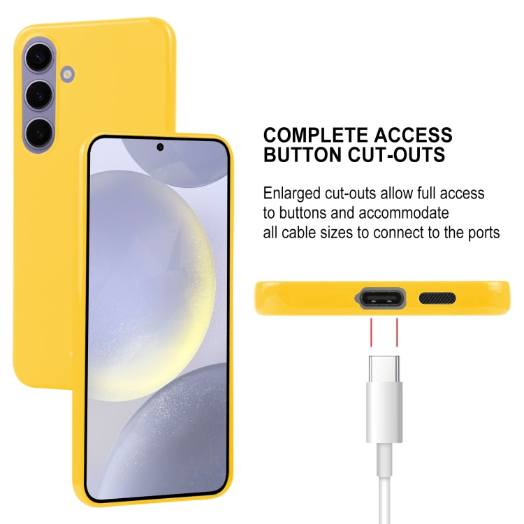 For Samsung Galaxy S24 5G GOOSPERY PEARL JELLY Shockproof TPU Phone Case(Yellow)