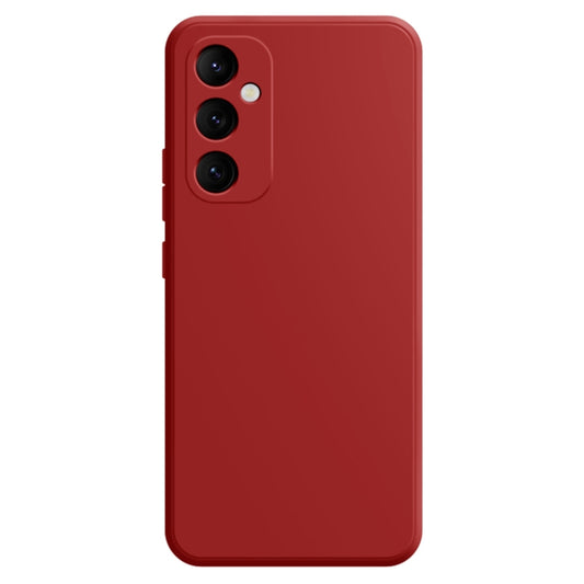 For Samsung Galaxy S24 5G Imitation Liquid Silicone Phone Case(Dark Red)