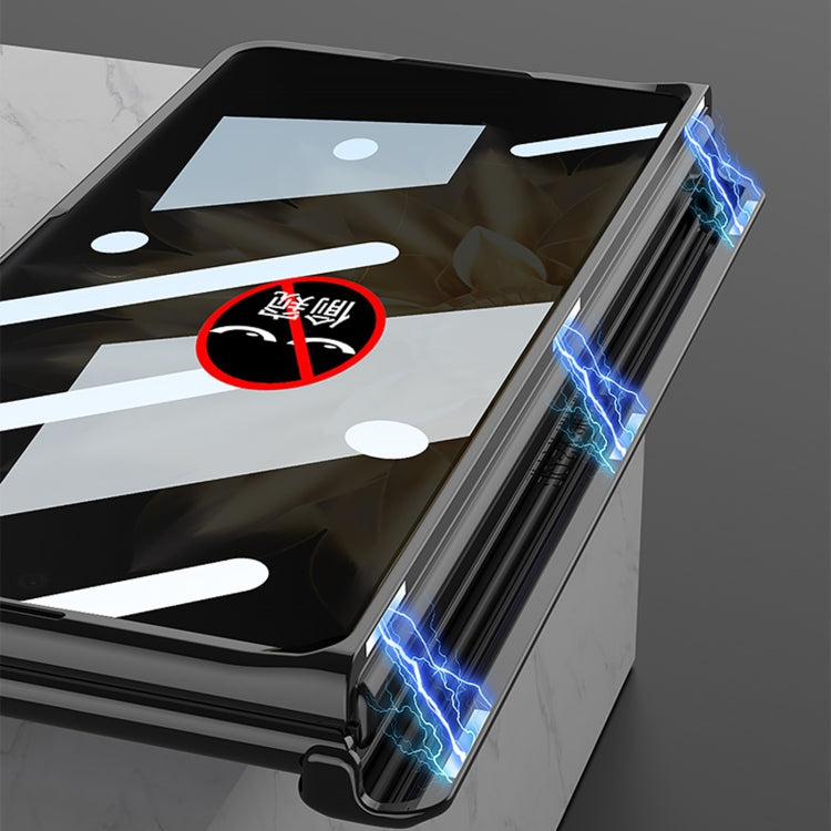 For Honor Magic V2 GKK Integrated Magnetic Folding Phantom Privacy Phone Case(Purple)