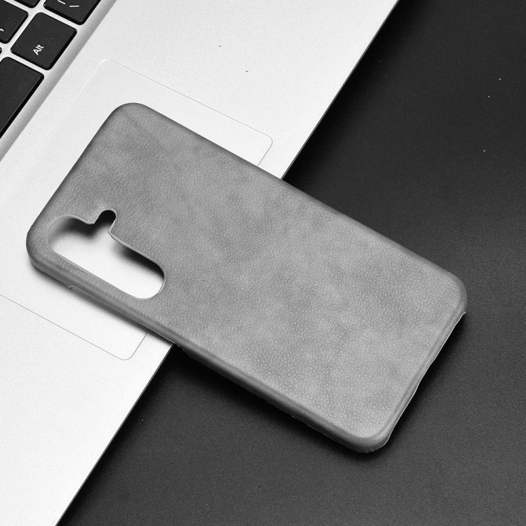 For Samsung Galaxy S24 5G Litchi Texture Back Cover Phone Case(Grey)