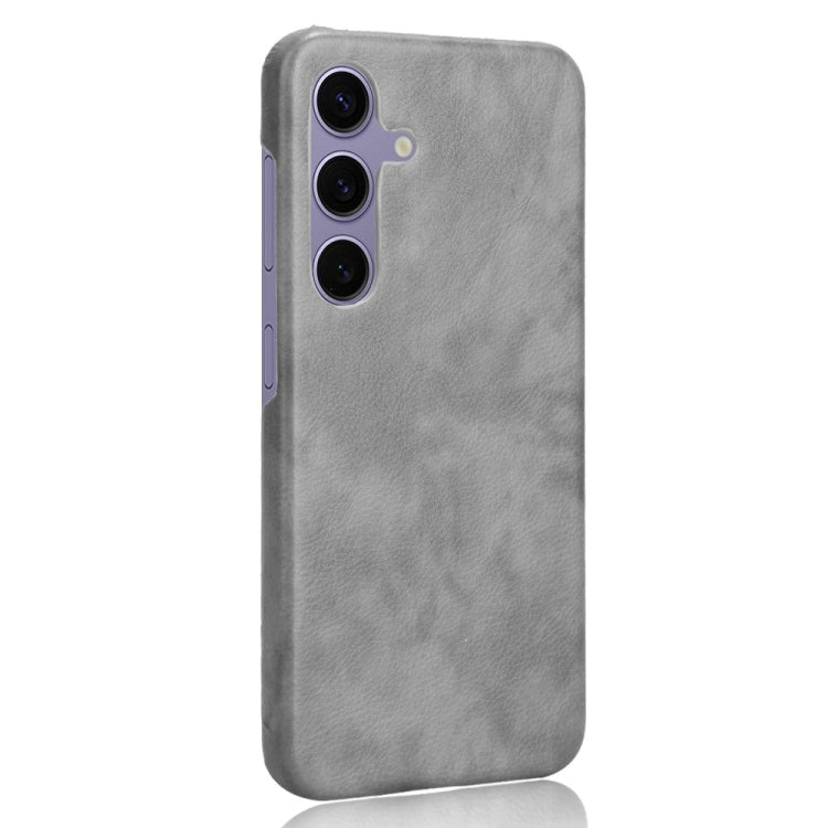 For Samsung Galaxy S24 5G Litchi Texture Back Cover Phone Case(Grey)