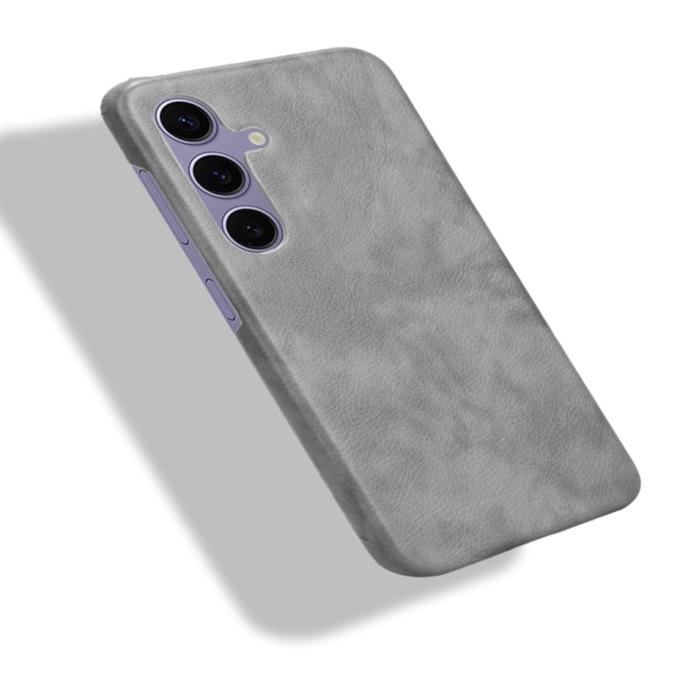 For Samsung Galaxy S24 5G Litchi Texture Back Cover Phone Case(Grey)