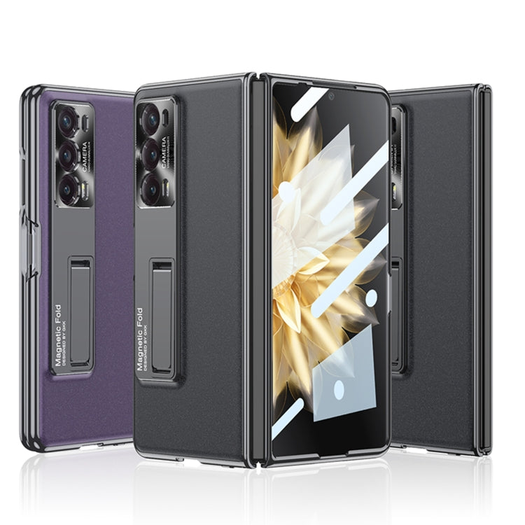 For Honor Magic V2 GKK Integrated AG Craft Folding Phantom Full Coverage Phone Case(Black)