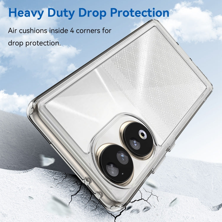 For Honor 90 Colorful Series Acrylic Hybrid TPU Phone Case(Transparent)