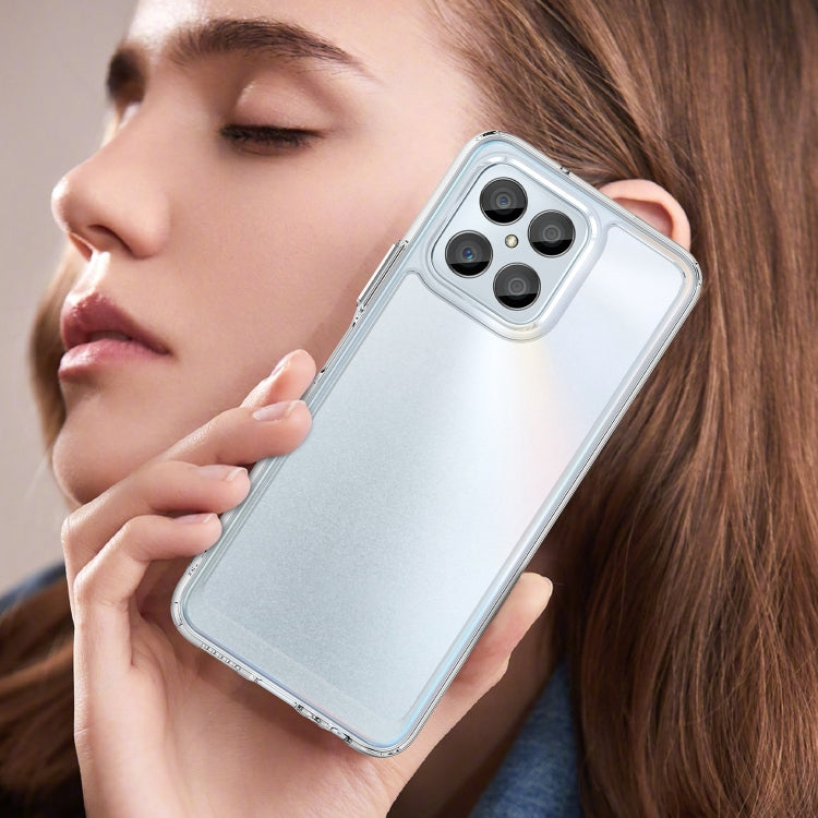 For Honor Play6C Colorful Series Acrylic Hybrid TPU Phone Case(Transparent)