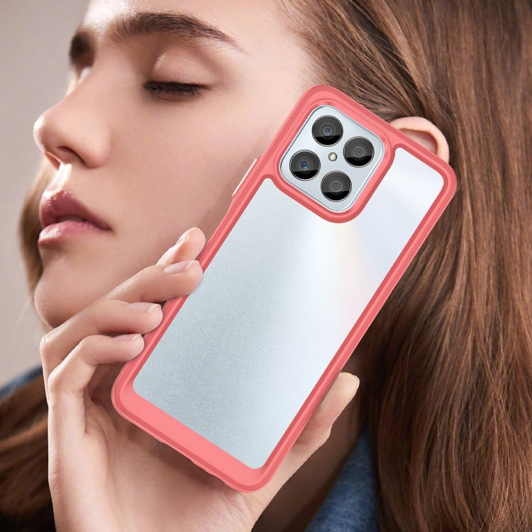 For Honor Play 30 Colorful Series Acrylic Hybrid TPU Phone Case(Red)