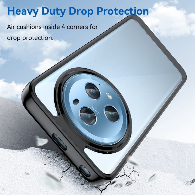 For Honor Magic5 Pro Colorful Series Acrylic Hybrid TPU Phone Case(Black)