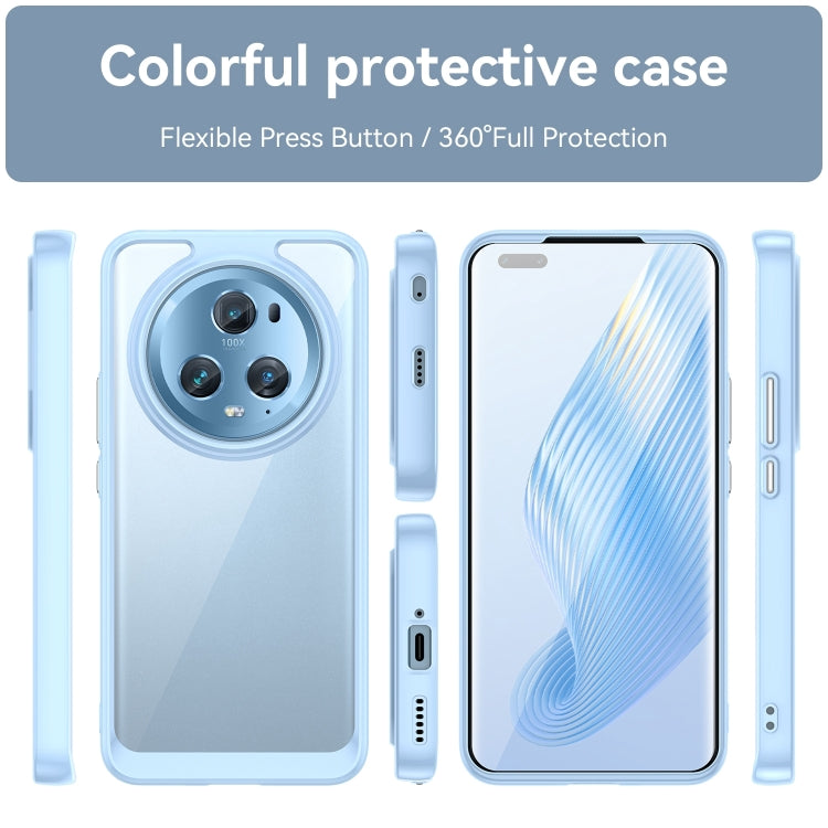 For Honor Magic5 Pro Colorful Series Acrylic Hybrid TPU Phone Case(Blue)