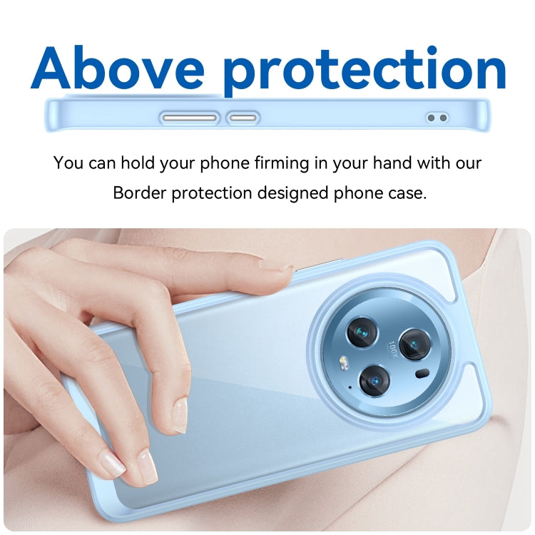 For Honor Magic5 Pro Colorful Series Acrylic Hybrid TPU Phone Case(Blue)