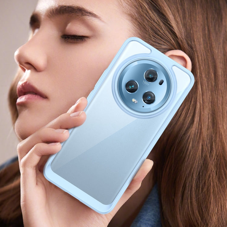 For Honor Magic5 Pro Colorful Series Acrylic Hybrid TPU Phone Case(Blue)