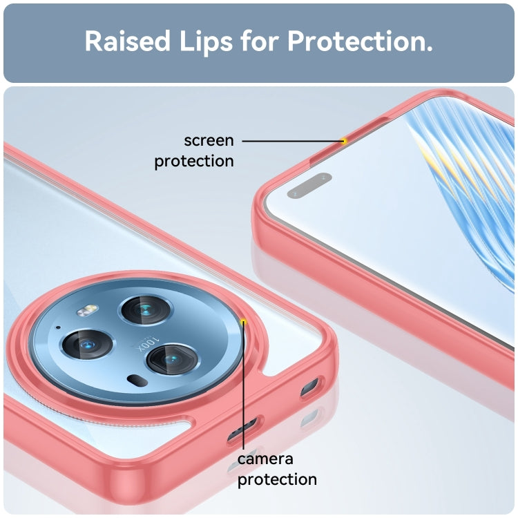 For Honor Magic5 Pro Colorful Series Acrylic Hybrid TPU Phone Case(Red)