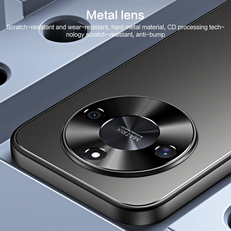 For Honor X50 R-JUST RJ-61 Electroplating Frosted TPU + PC Phone Case(Grey)