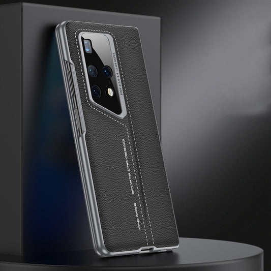 For Huawei MateX2 GKK Integrated Blade Ultra-thin Leather Full Coverage Phone Case(Grey)