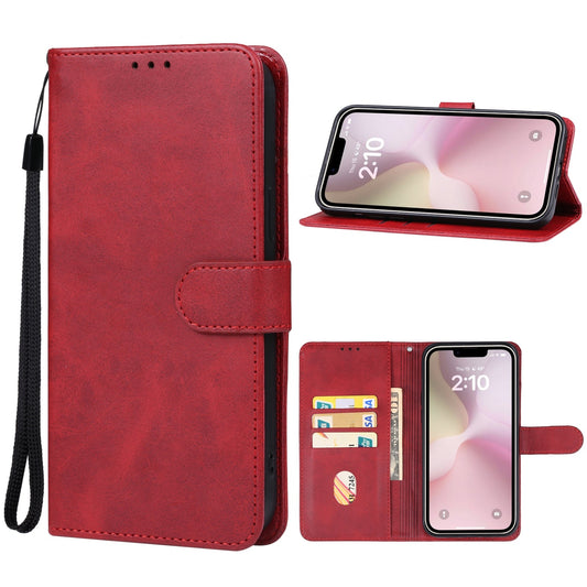 For iPhone 16e Leather Phone Case(Red)